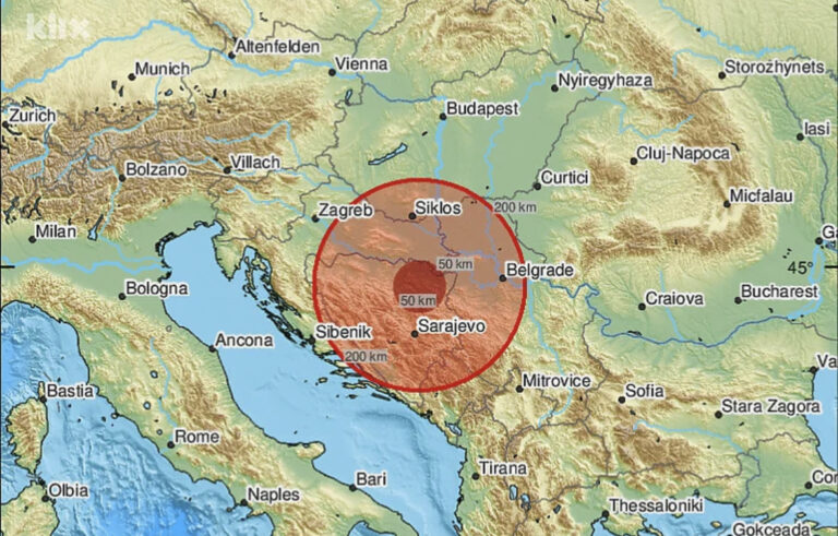 Jak zemljotres potresao BiH, epicentar kod…