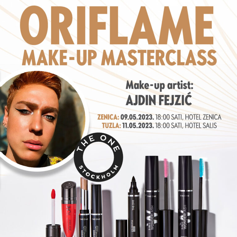 Otkrijte tajne savršenog make-upa na Oriflame Masterclassu s Ajdinom Fejzićem u Zenici i Tuzli