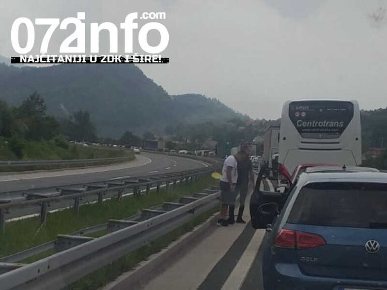 Nesreća na A1 u Tičićima kod Kaknja, četiri osobe povrijeđene 