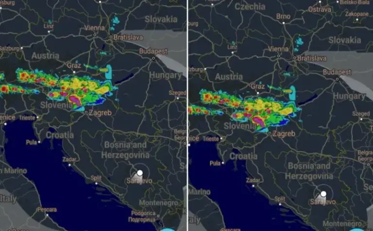 Uživo pratite oluju koja se približava Bosni: Evo kad stiže