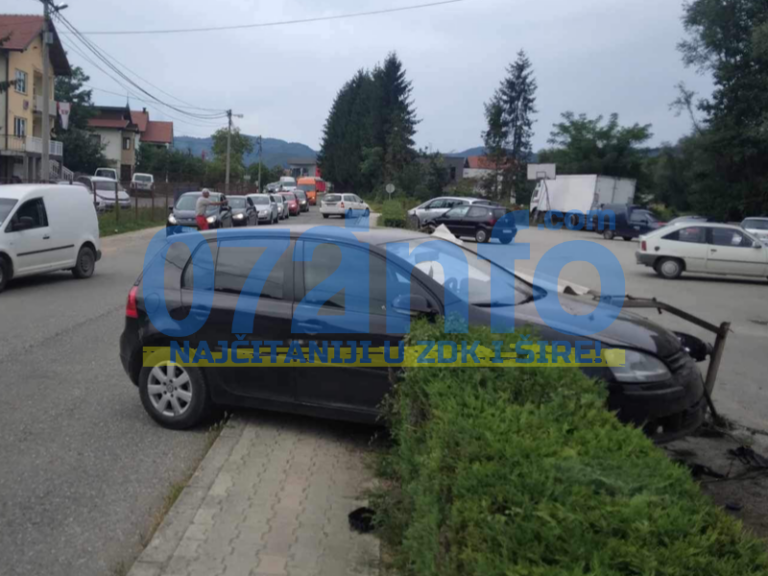 NESREĆA KOD ŽEPČA: Sudar dva automobila, policija na licu mjesta (FOTO)