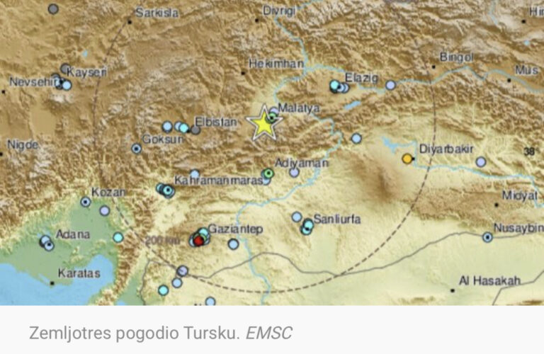 Zemljotres jačine 5,5 po Rihteru pogodio Tursku