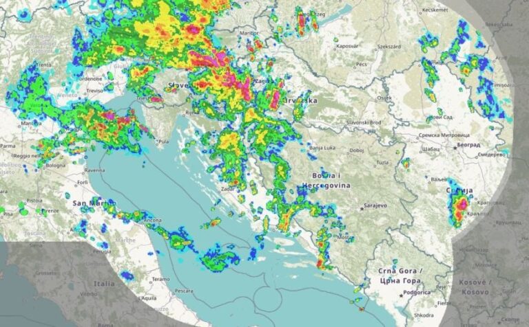 Pratite uživo: Nevrijeme stiglo u Hrvatsku, evo kad će i kod nas