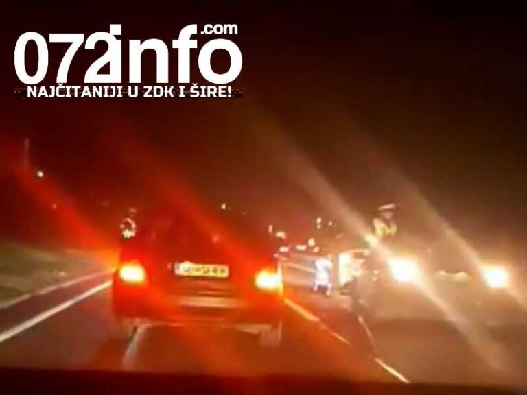 Saobraćajna nesreća kod Zenice na M-17, policija na licu mjesta (VIDEO)