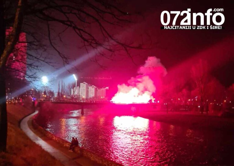 BH Fanaticosi u korteu krenuli prema stadionu: Volim te Bosno! (VIDEO)