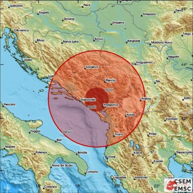 “Jak, ali kratak” – Novi zemljotres probudio građane BiH, epicentar u Crnoj Gori
