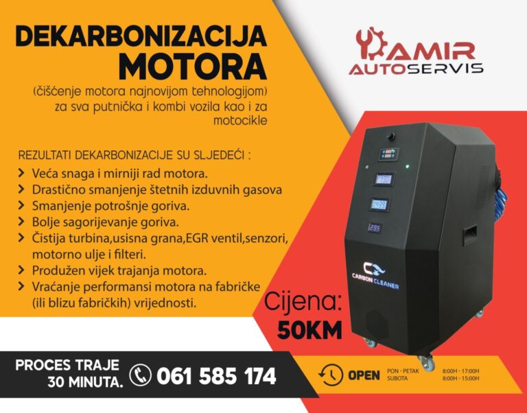 Nova usluga u Autoservisu “Damir” – dekarbonizacija motora
