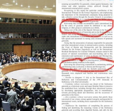 BiH piše historiju: Rezolucija o Srebrenici danas će biti pred Generalnom skupštinom UN-a