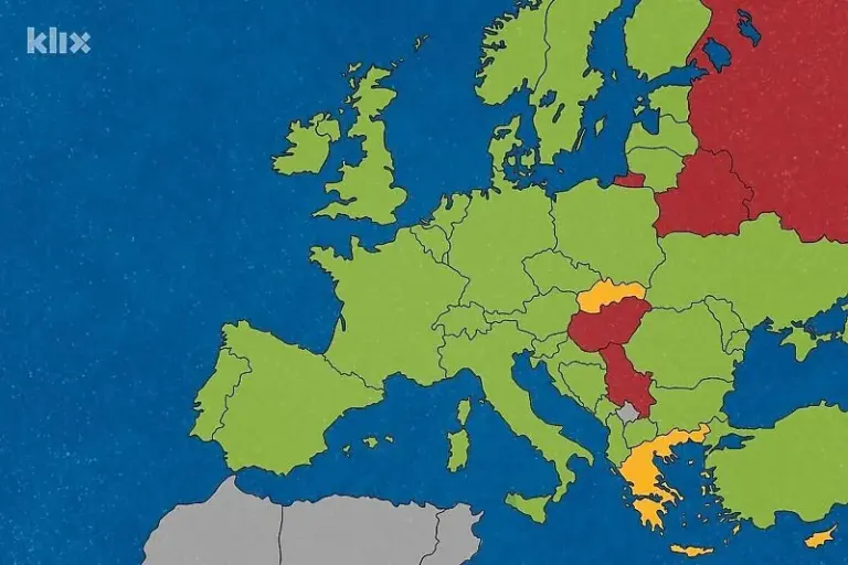 Pogled na kartu Evrope pokazuje neuspjeh Srbije u lobiranju protiv Rezolucije o Srebrenici
