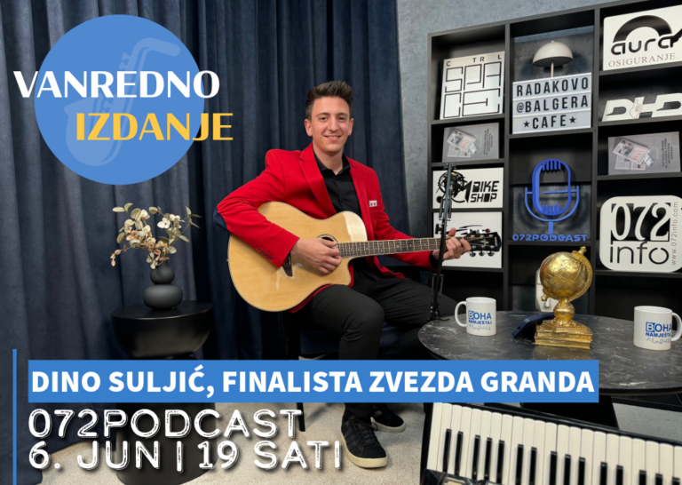 Zeničanin Dino Suljić, finalista “Zvezda Granda”, gost novog izdanja 072PODCASTA