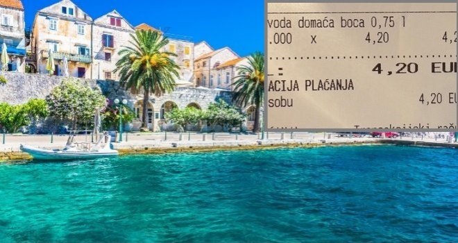 Šokiran računom iz hotela na Jadranu: Pogledajte koliko su mu naplatili flašu vode, a platio noćenje 280 eura!