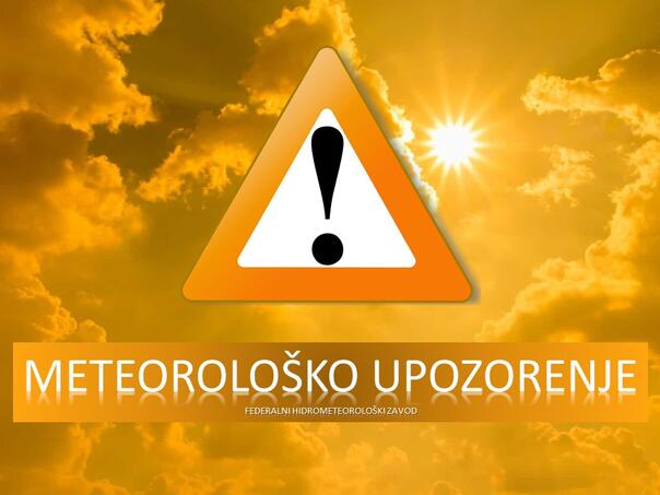 Narandžasto upozorenje za veći dio BiH, temperature do 40 stepeni