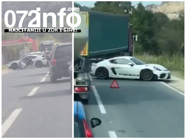 Nova nesreća na M-17: Sudar dva vozila, među njima i skupocjeni Porsche