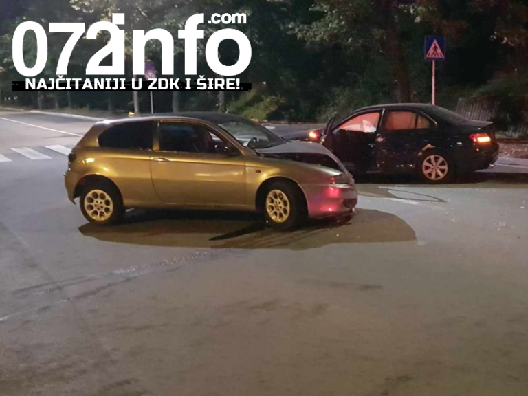 Saobraćajna nesreća u Zenici, policija na licu mjesta