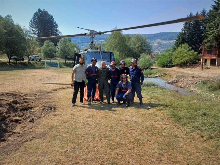 Helikopteri Oružanih snaga BiH lokalizovali požar na Ponijerima u općini Kakanj