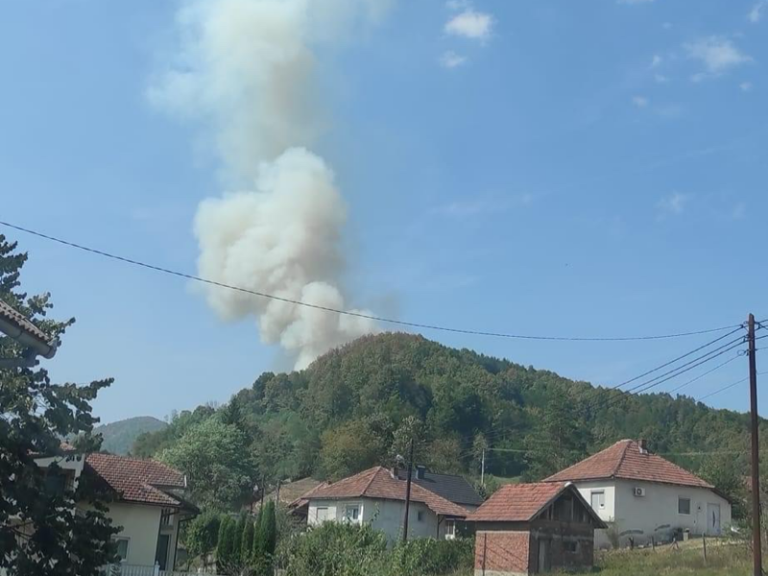 Požar kod Maglaja, vatra se širi prema miniranom području