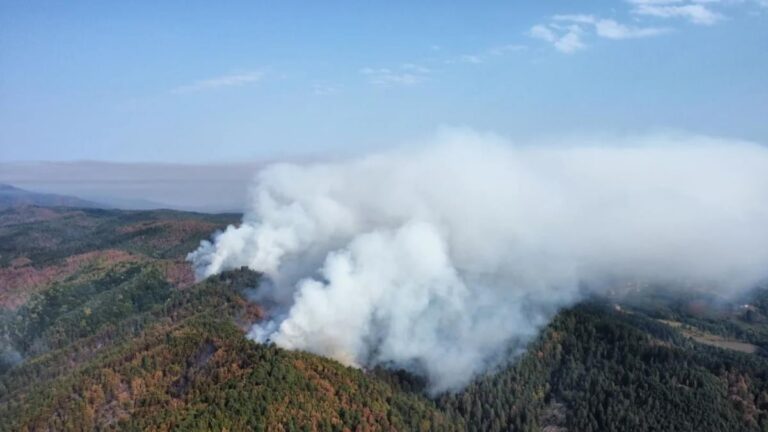 Helikopter OS BiH gasi požar na području Maglaja