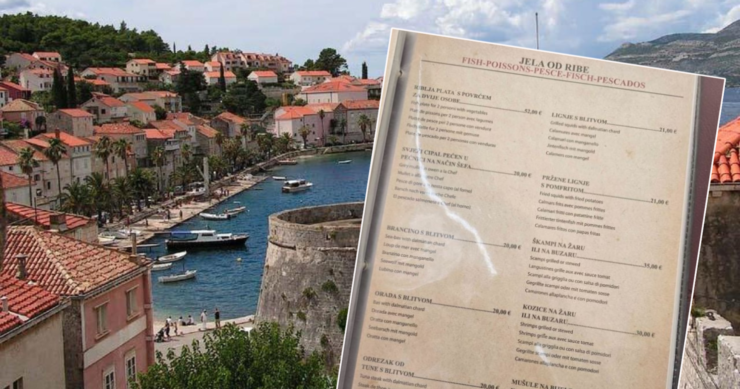 Ko nema para neka ne ide na Korčulu: Riblja plata za dvoje 104 marke