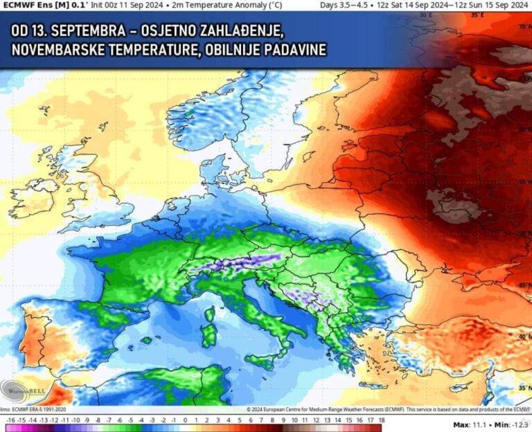 PAD 20 STEPENI | Meteorolozi zabrinuti: Dolazi monstruozni oblak, pad temperature 20 stepeni