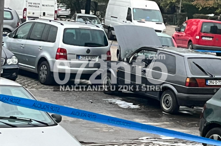 Na parkingu u Novoj Zenici zapaljeni Golf 2, Citroen C4 i Fabia, totalna šteta (FOTO/VIDEO)