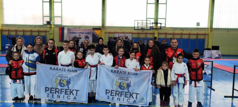 Karate klub Perfekt Zenica briljirao na turniru “Doboj Open 2024”: osvojena 21 medalja