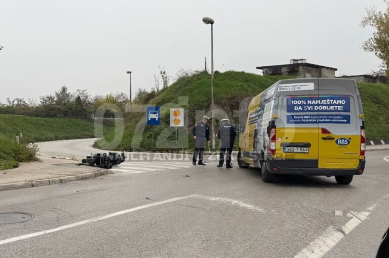 Saobraćajna nesreća u Zenici: Povrijeđen vozač skutera