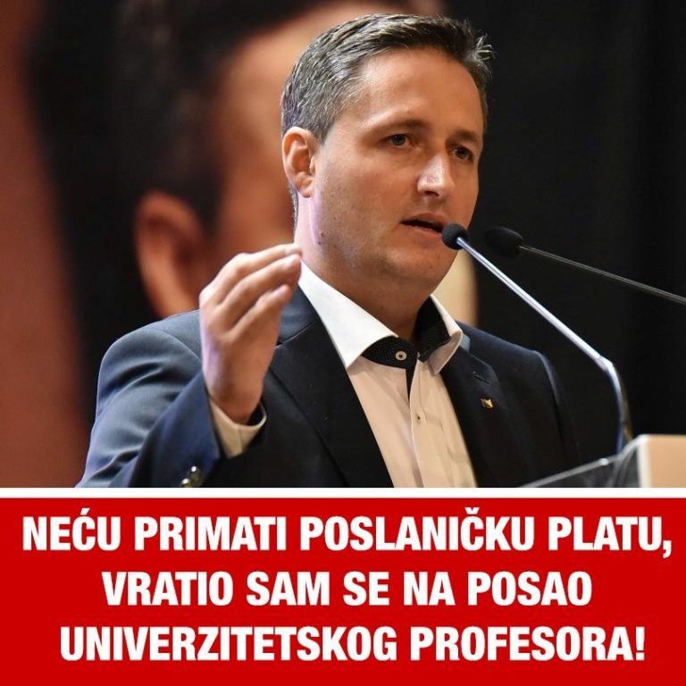 Bećirović: Neću primati poslaničku platu, vratio sam se na univerzitet