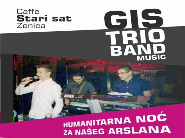 GIS TRIO BAND: Humanitarna noć za Arslana Kulačića u Starom satu (1.2.)