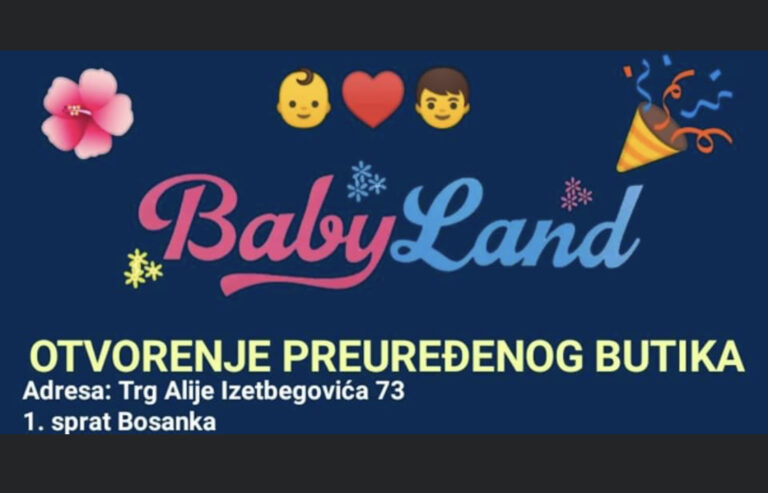 U srijedu otvorenje preuređenog butika “BABYLAND” u Zenici