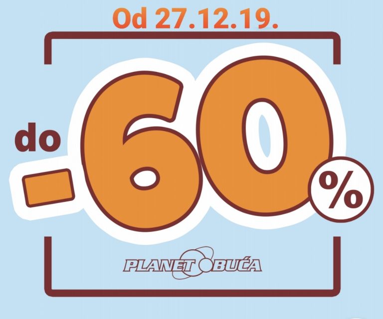 PLANET OBUĆA: Još traje sezonsko sniženje od 60 % popusta, iskoristite priliku danas!