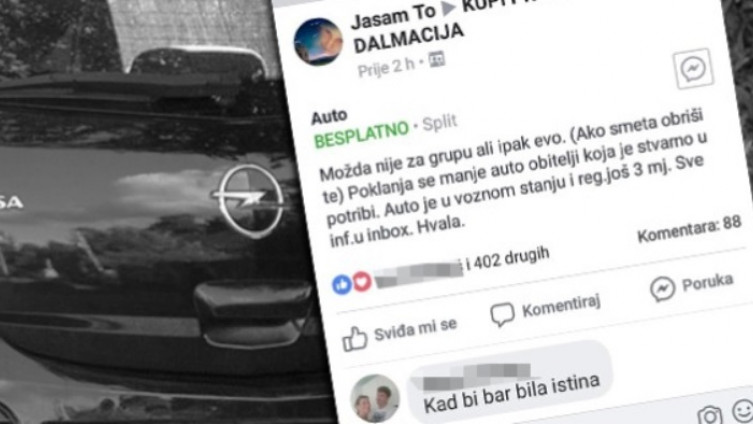 Preko Facebooka poklonila automobil samohranoj majci