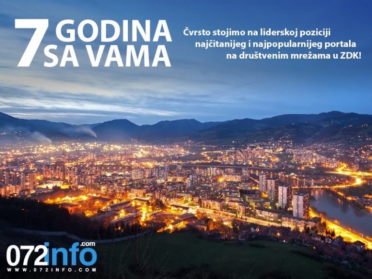 7 GODINA POSTOJANJA 072INFO: Najčitaniji i najpopularniji portal na društvenim mrežama u ZDK!