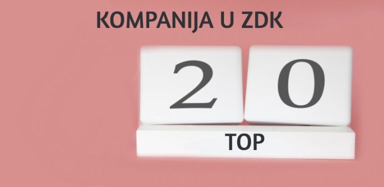 TOP 20 kompanija u ZDK po prihodu, dobiti i broju radnika u 2019.