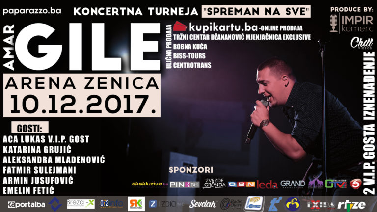 Gile sprema veliku feštu u Zenici: Nastupaju i Aca Lukas, Aleksandra Mladenović, dva V.I.P. muzička gosta iznenađenja…