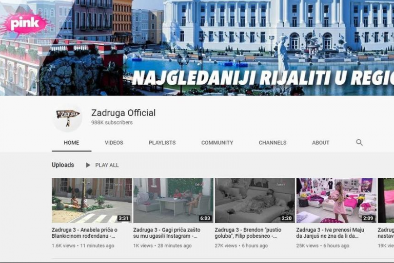 Građani BiH tokom pandemije na YouTubeu najviše gledali “Zadrugu”, Baku Prase, Omču…