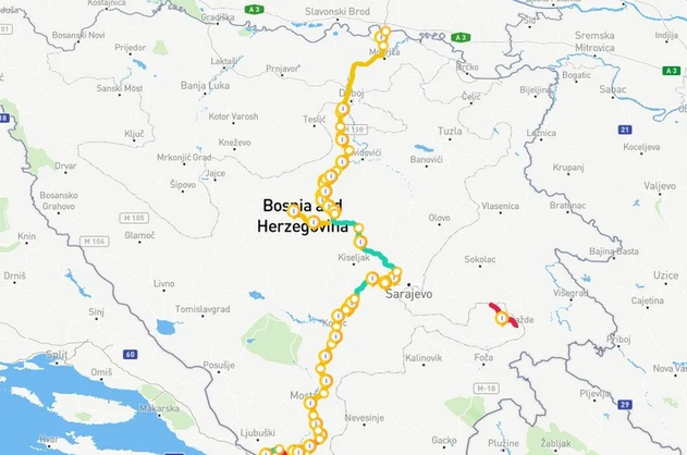 Pogledajte interaktivnu mapu Koridora 5C: Svi aktivni radovi i informacije o bh. autoputu