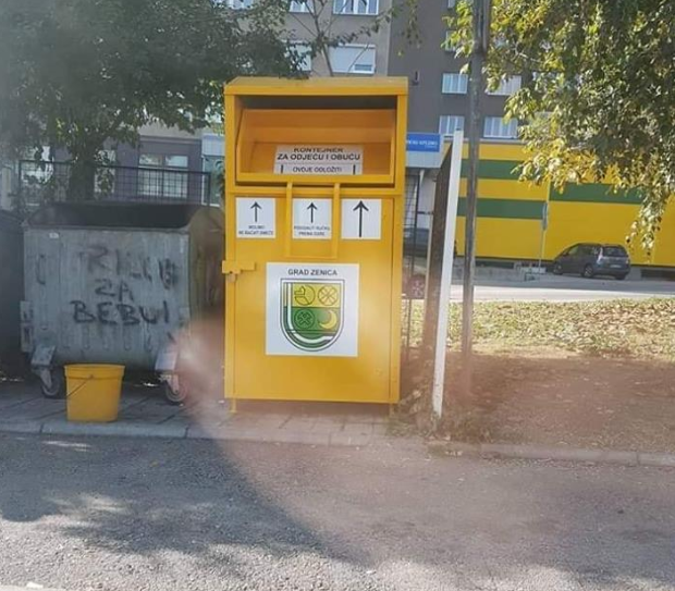 U Zenici postavljeni kontejneri za odjeću i obuću, po uzoru na Evropske gradove