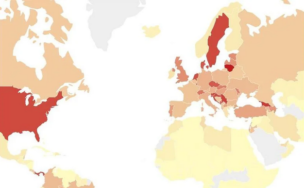 Mapa koronavirusa u svijetu: Zaraza “stagnira” u BiH u odnosu na regiju, ali stopa smrtnosti raste