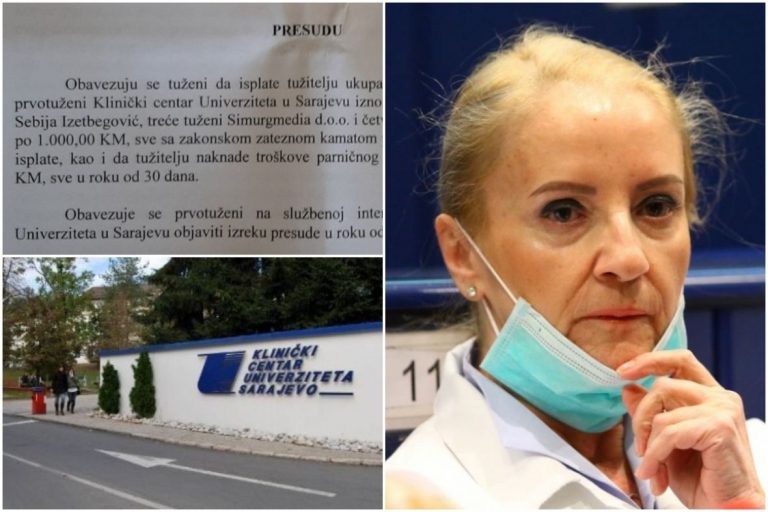 Sud BiH presudio: Sebija Izetbegović i KCUS krivi za klevetu