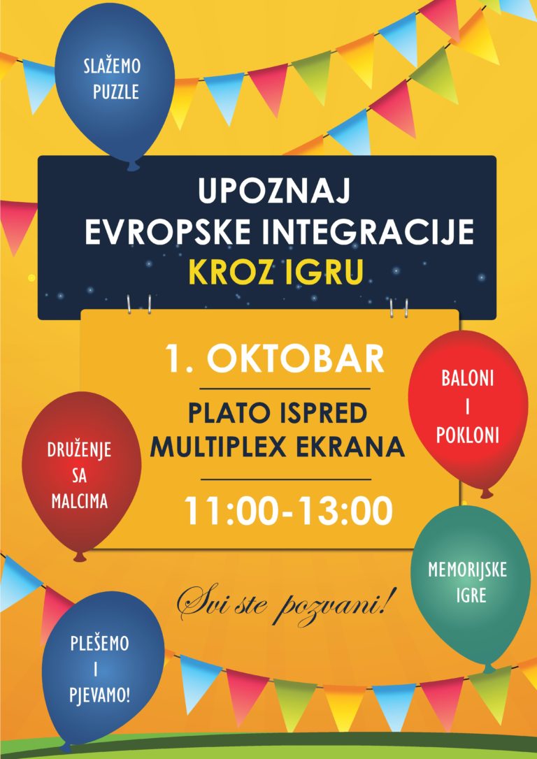 Upoznajmo se sa evropskim integracijama u Zenici 01.10.2017