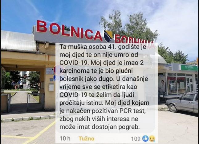 Starac sa 2 karcinoma preminuo ,,od korone”, njegov unuk tvrdi da to nije istina!