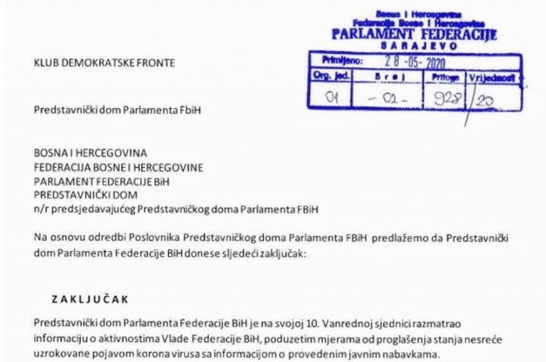 ODGOĐENA SJEDNICA: Demokratska fronta zatražila ostavku Fadila Novalića, Jelke Milićević i Veska Drljač