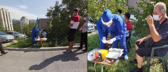 Dramatične fotografije iz bh. grada, prijemno odjeljenje za pacijente na livadi ispred bolnice?!