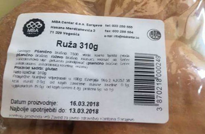 Made in Bosnia: Pecivo proizvedeno 16., a najbolje ga upotrijebiti do 13. marta?!