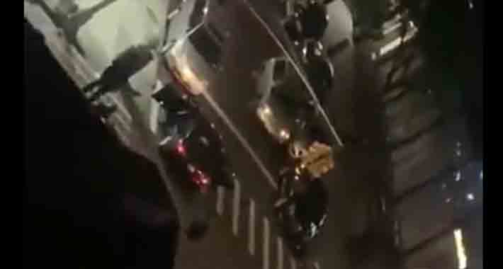 Objavljen snimak: Automobil pregazio policajca, od siline udarca odbačen u zrak (VIDEO)