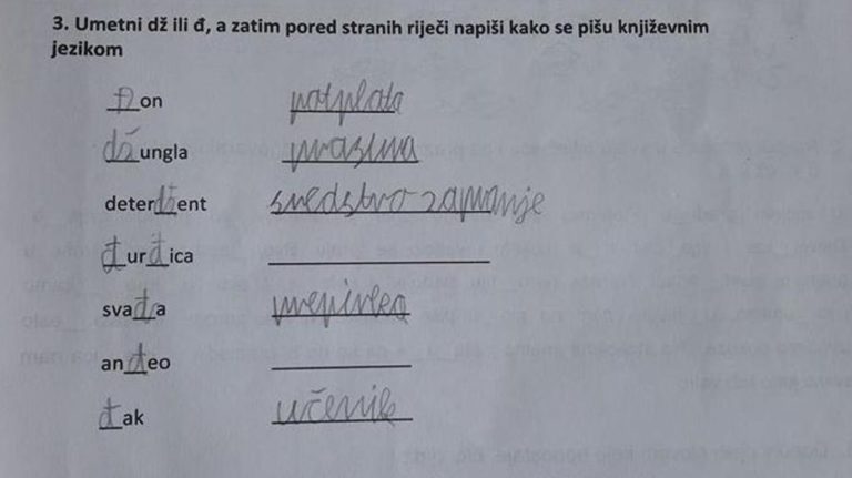 Je li ovaj test primjeren za 4. razred osnovne škole