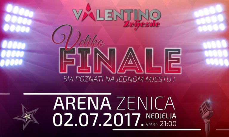 FINALE VALENTINO ZVIJEZDA: U zeničkoj “Areni” gostuju Šaban, Šako, Maya, Jala & Buba Corelli…