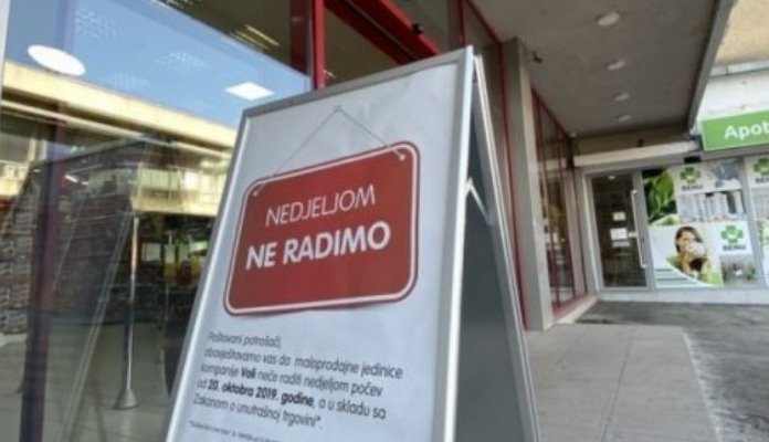 Radnici zadovoljni, trgovine ne rade nedjeljom