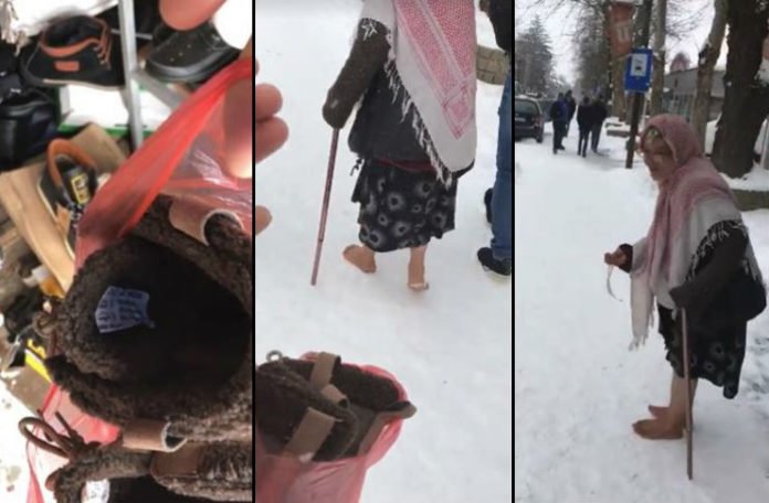 Prosjakinji u BiH ponudio tople čizme, a ona pokazala svoje pravo lice (VIDEO)